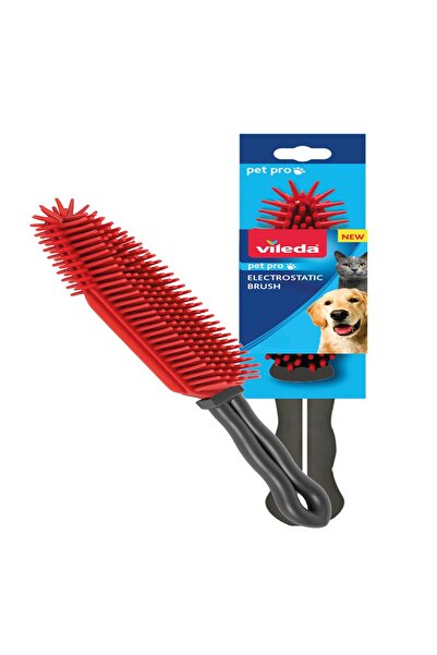 Vileda Pet Pro Elektrostatik Tüy Toplayıcı Fırça, Dar alanlar için ideal, Yık...