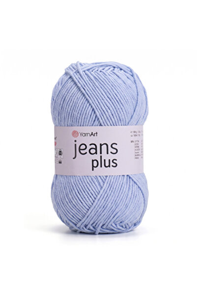 Yarnart Jeans Plus - Ață de tricotat manual Albastru deschis-75