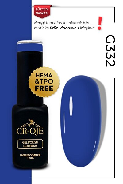 CROJE KALICI OJE Kalıcı Oje Lacivert - G332 (12 ML.)