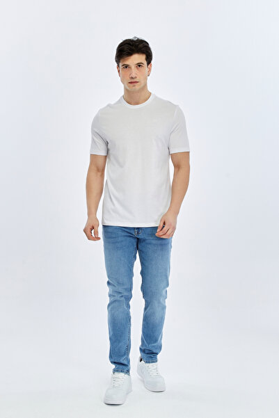SÜVARİ O Yaka Basic T-shirt TS1014000475 Beyaz