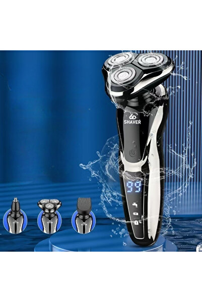 Choice Silver Rechargeable Electric Shaver for Men All in One Trimmer Set wit...