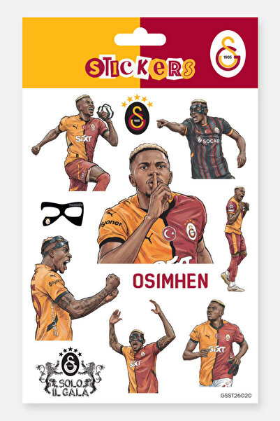 Galatasaray x Dekomus Lisanslı "Victor Osimhen" Sticker Sheet