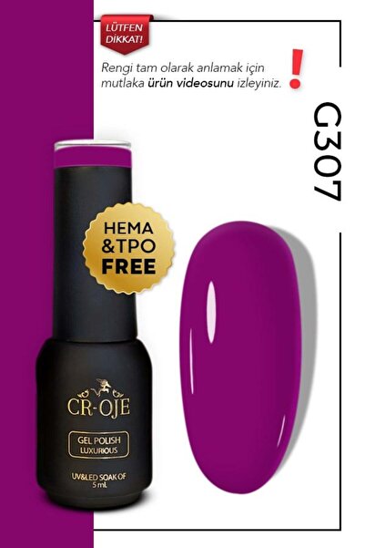 CROJE KALICI OJE Kalıcı Oje G307-Mor (5 ml)