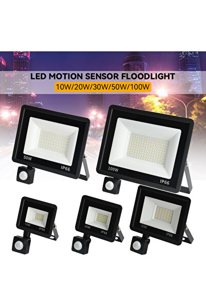 Choice 100 W Warm White LED Floodlight PIR Motion Sensor White/Warm White IP6...