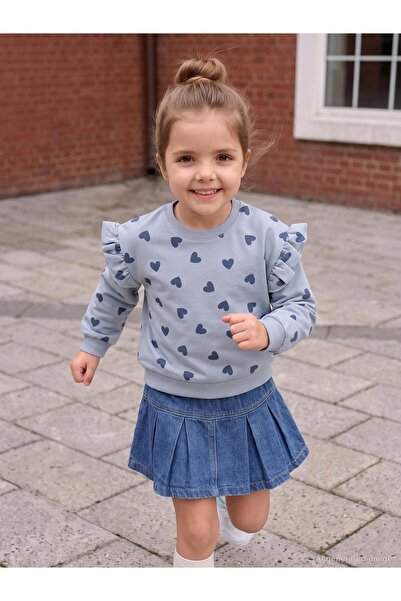 Civil Girls Pleated 2-5 Years Old Skirt - Blue