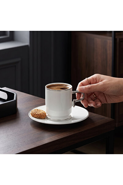 Jumbo Merse 6-Person Coffee Cup Set Platinum