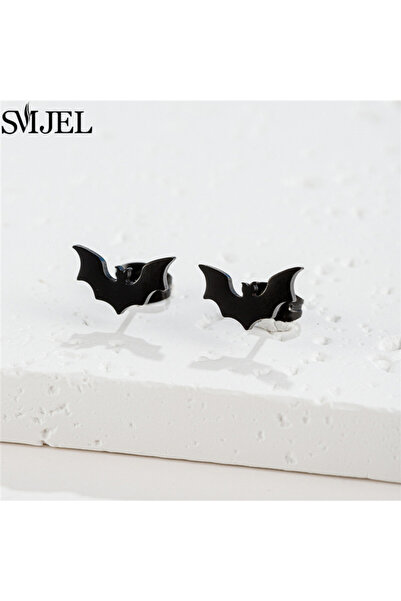 Choice25 GED388B Stainless Steel Bat Stud Earrings For Women Men Punk Funny D...