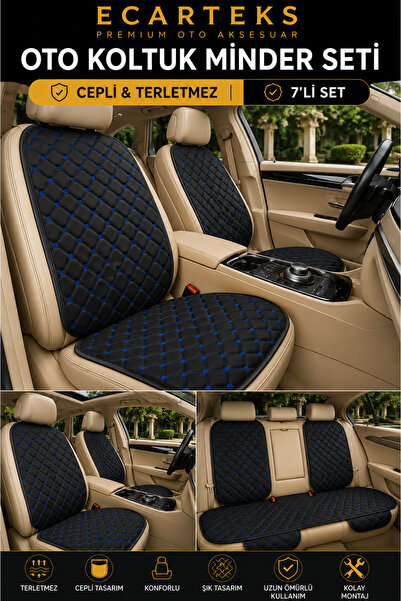 Generic Brand Anti-Sweat Car Seat Cushion Set with Pockets, Easy to Install, ...
