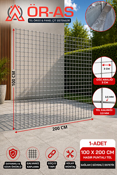 ÖR-AS TEL ÖRGÜ & PANEL ÇİT SİSTEMLERİ Hasır Tel-( 3 x 3 Göz Aralıklı - 2,5mm ...