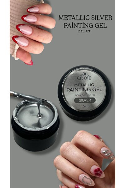 CROJE KALICI OJE Metallıc Paıntıng Gel- Silver