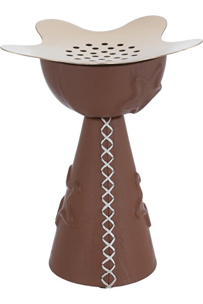 Alsaif Gallery Al Saif Gallery Steel Incense Burner, 30.5 x 21 x 1 cm - Brown