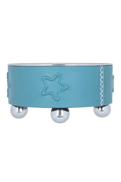 Alsaif Gallery Al Saif Gallery Steel Salad Bowl, 23.5 x 23.5 x 12.5 cm - Silv...