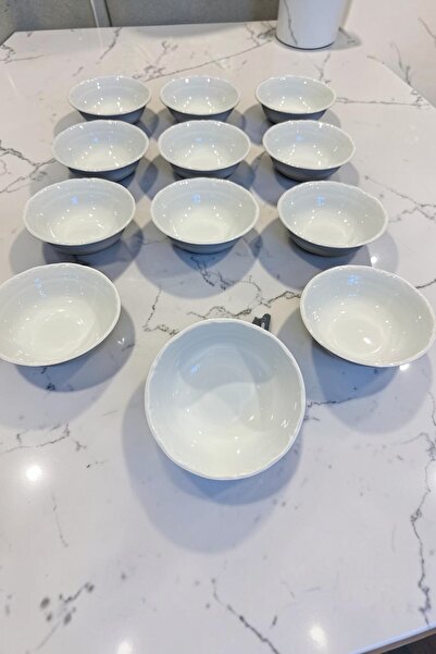 Porland PORSELEN ANADOLU BEYAZI 12 ADET 13 CM (KÜÇÜK) ÇORBA KASE