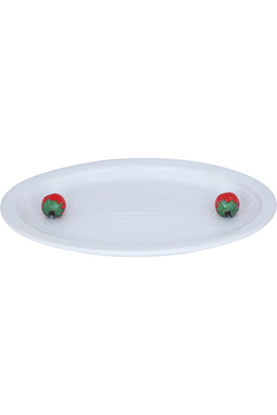 Alsaif Gallery Al Saif Gallery Porcelain Serving Plate, 35.9 x 25.7 x 4.3 cm,...
