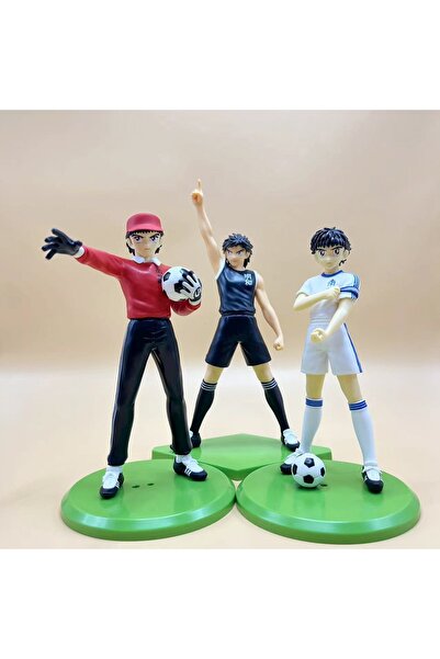 BANDAI 3pcs 18cm Captain Tsubasa Anime Figure Ozora Tsubasa Action Figures Hy...