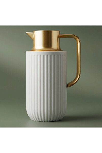 Everest Laura Thermos Light Gray Gold Handle 1.6 L