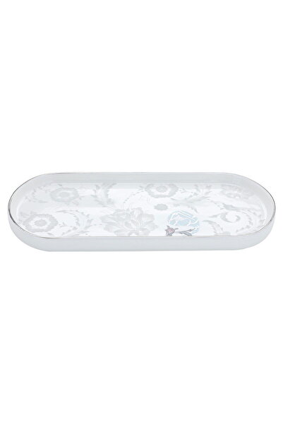 Alsaif Gallery Al Saif Gallery Porcelain Serving Plate, 26X11X2 Cm - White