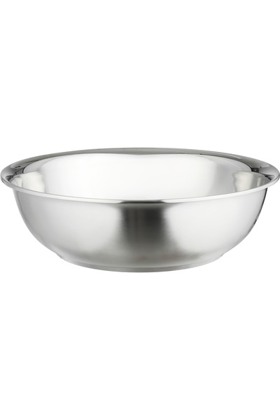 Alsaif Gallery Al Saif Gallery Stainless Steel Bowl, 26cm, Deep Round - Silver