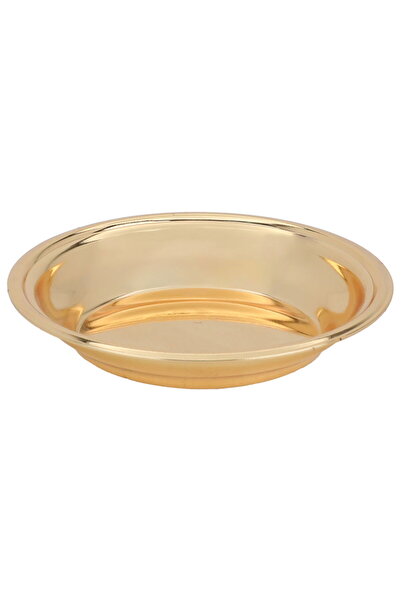 Alsaif Gallery Nawa Steel Plate Alsaif Gallery, 8.8 cm, Circular - Gold