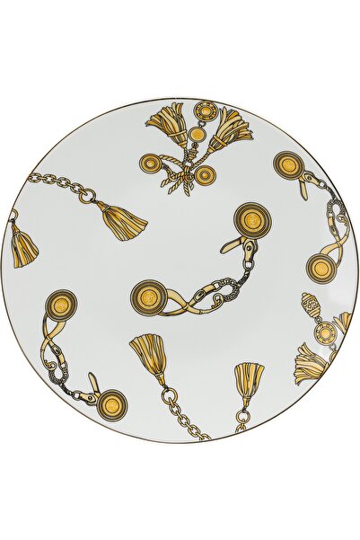 Alsaif Gallery Al Saif Gallery Porcelain Serving Dish, 25.5x25.5x3 cm, Round ...
