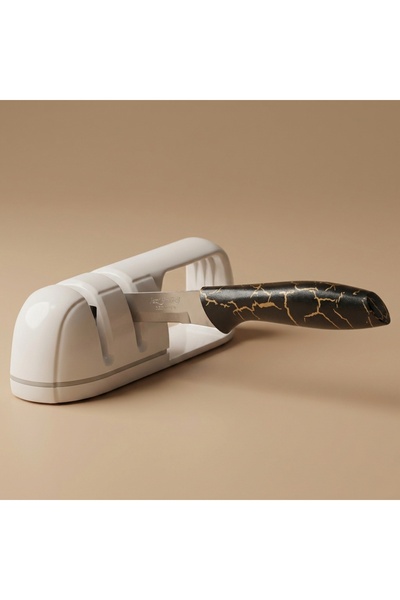 Alsaif Gallery Al Saif Gallery Plastic Knife Sharpener, Japanese - White