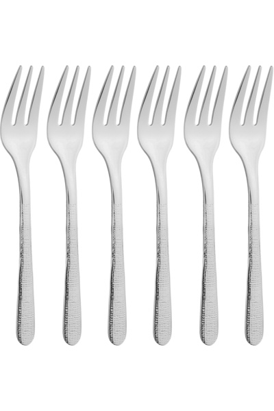 Alsaif Gallery Al Saif Gallery Stainless Steel Dinnerware Set, 6 Pieces - Silver
