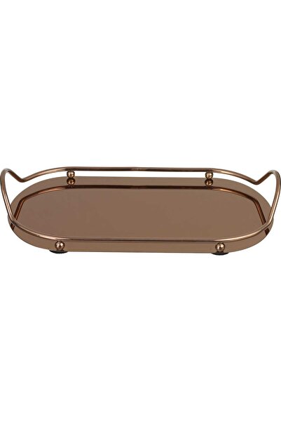 Alsaif Gallery Al Saif Gallery Stainless Steel Serving Tray, 36x20x6 cm, Oval...