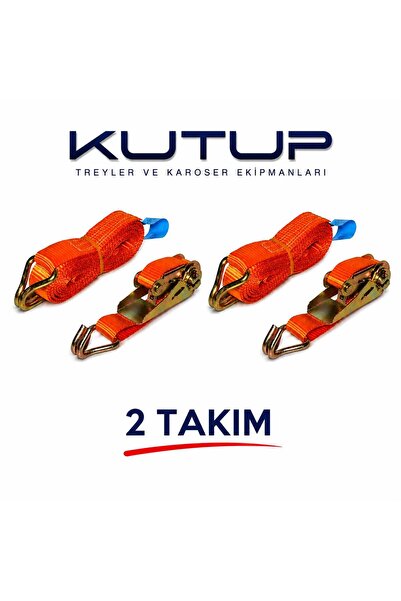 Spanzet Kancalı Mini Yük Gerdirme Kiti 4 Metre 800 Kg Cırcırlı Bağlama Kayışı...