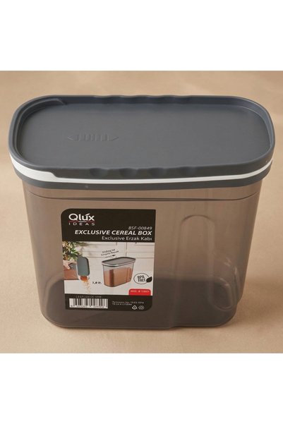 Alsaif Gallery Al Saif Gallery Plastic Storage Box, 1.8 Liter - Gray