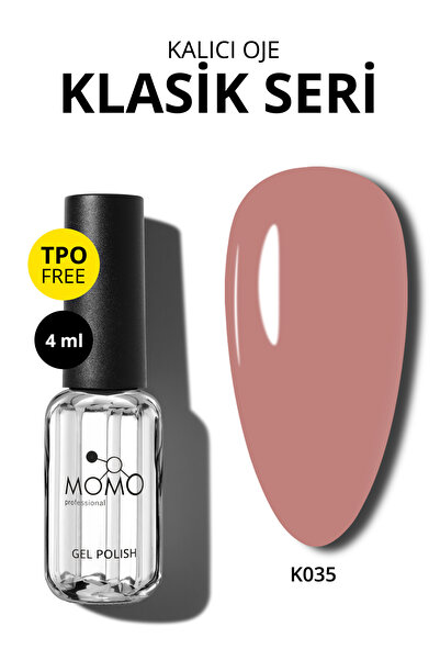 MOMO professional Kalıcı Oje K035, Gül Kurusu, 4 ml