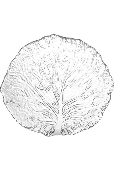 Alsaif Gallery Al Saif Gallery Glass Serving Dish, 26cm, Round, Flat - Transp...
