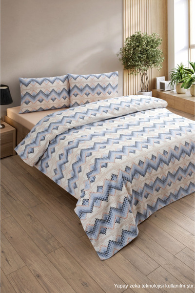 ELY PARKER Σετ Παπλωματοθήκης Easy Iron 100x200 για Μονό Κρεβάτι (Ελαστική Πα...