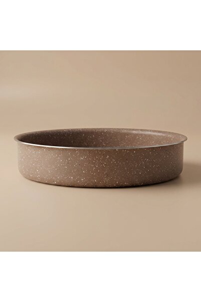 ROCKY Granite Baking Tray, 36cm, Round - Brown