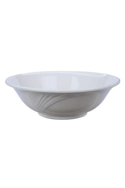 Alsaif Gallery Al Saif Gallery Melamine Plate, 7.2 Inch, Round, Deep - White