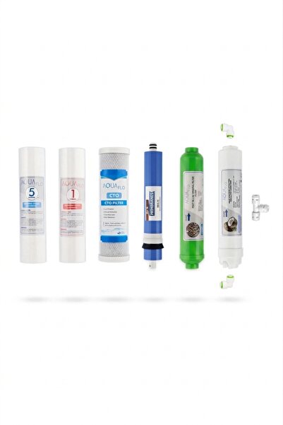 AQUAFLO Açık Kasa Su Arıtma Cihazı 6lı Filtre Seti Standart Membran Set