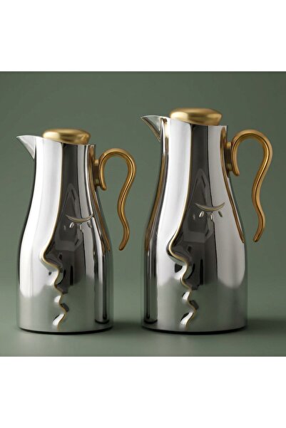 Al Alsaif Gallery Al Saif Gallery Hawaa Thermos Set, 0.7/1 Liter, 2 Pieces, I...