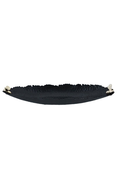 Alsaif Gallery Al Saif Gallery porcelain serving plate, 20 x 20 cm, gold-blac...