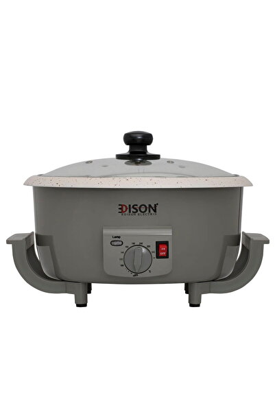 Edison محمصة قهوة MK-300، سعة 750 جرام، 800 واط - لون رمادي