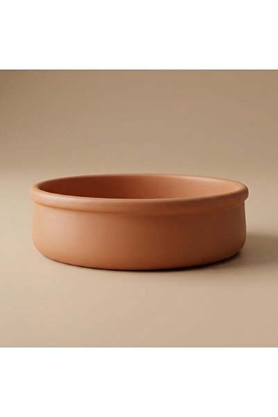 Alsaif Gallery Al Saif Gallery Pottery Tray, 33X33X8 Cm - Brown
