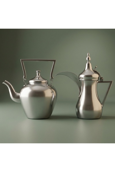Alsaif Gallery Sulaiman 2 Thermos Set, 2 pieces, inner glass container, outer...