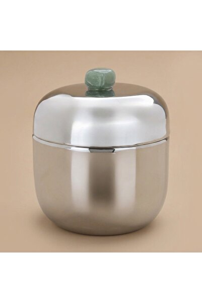 Alsaif Gallery Al Saif Gallery Steel Spice Box, 10X10X10 Cm - Silver