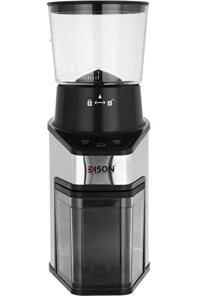 Edison مطحنة قهوة جافا CG-001 (150 واط، 250 جرام، أسود/فضي)