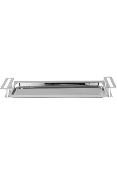 Alsaif Gallery Al Saif Gallery Stainless Steel Serving Tray, 33 x 15 cm, Rect...