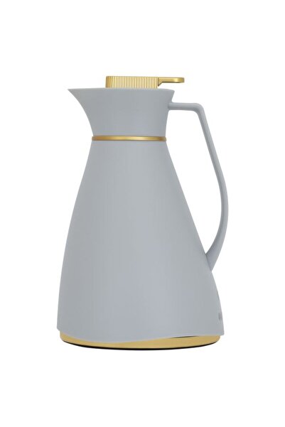 Glory Glass Glory Vacuum Flask, 1 Liter, Gray Plastic Exterior