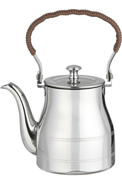Alsaif Gallery Al Saif Gallery Stainless Steel Teapot, 0.9 Liters - Silver