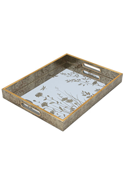 Alsaif Gallery Tofaria Glass Mirror SurfaceAl Saif Gallery, 30 x 40 x 4 cm, R...