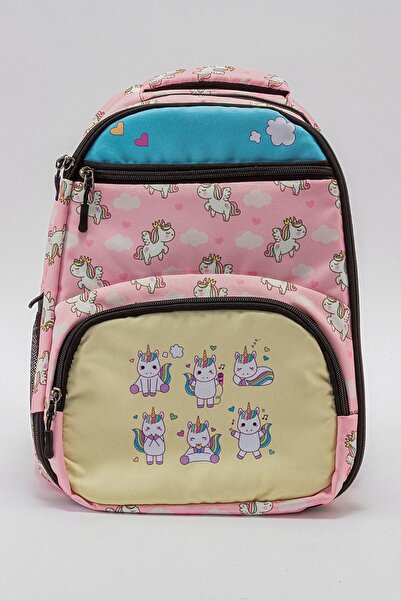 mnpc Unisex Çocuk Unicorn Okul Çantası
