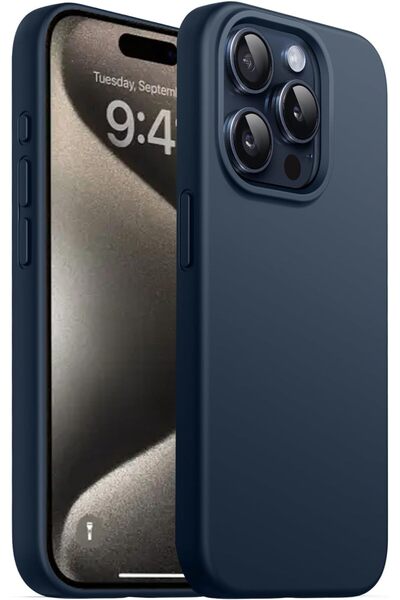 HyperAge iPhone 15 Pro Max Kılıf İçi Kadife Kamera Yükseltili Lansman Silikon...