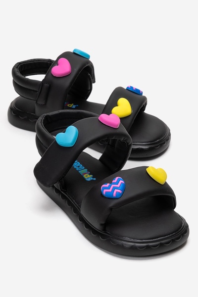 Marco Kids Sandale negre de zi cu zi pentru fete Marcokids
