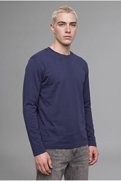 DeFacto Boxy Fit Crew Neck Cotton Long Sleeve Basic T-Shirt I3710Ax26Au
